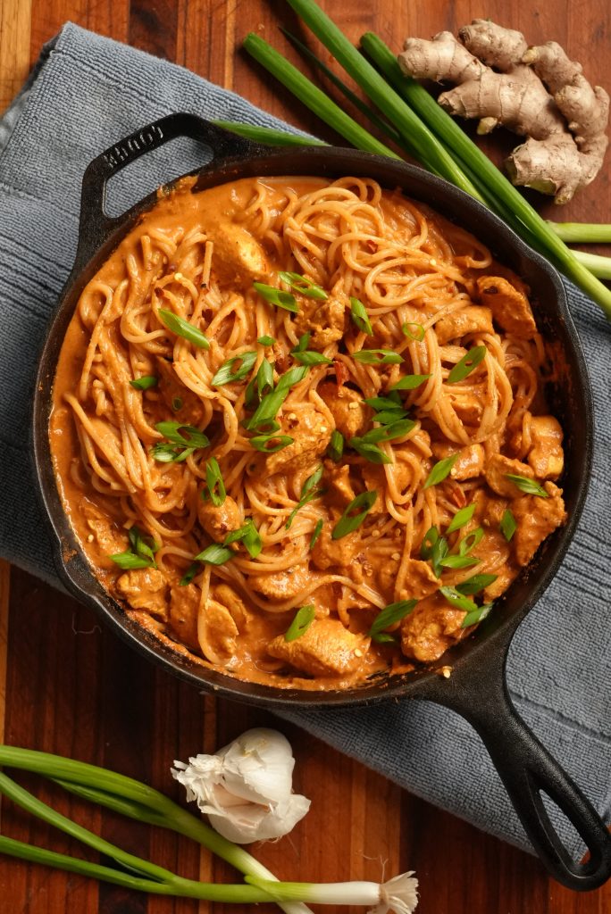 TIKKA MASALA TAGLIATELLE (CHICKEN PASTA)