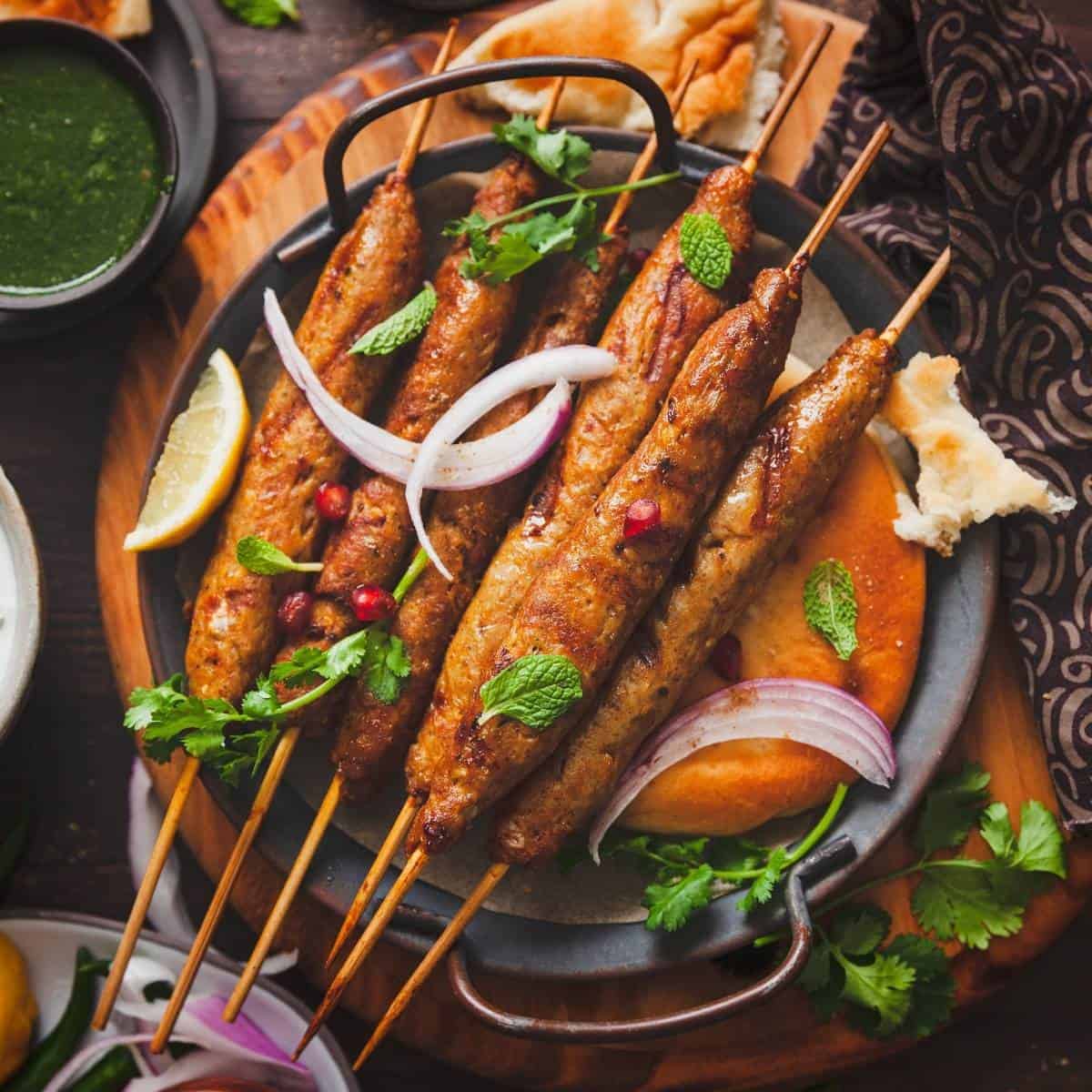 Sizzling Seekh Kebab